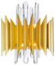 Cityscape 5 Light Wall Sconce With Satin Gold Finish
