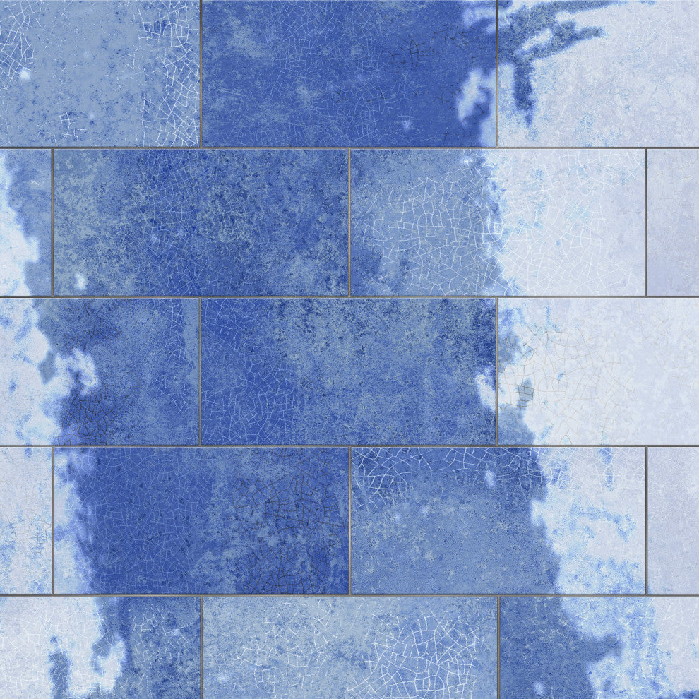 Myst Blue Lava Ceramic Wall Tile