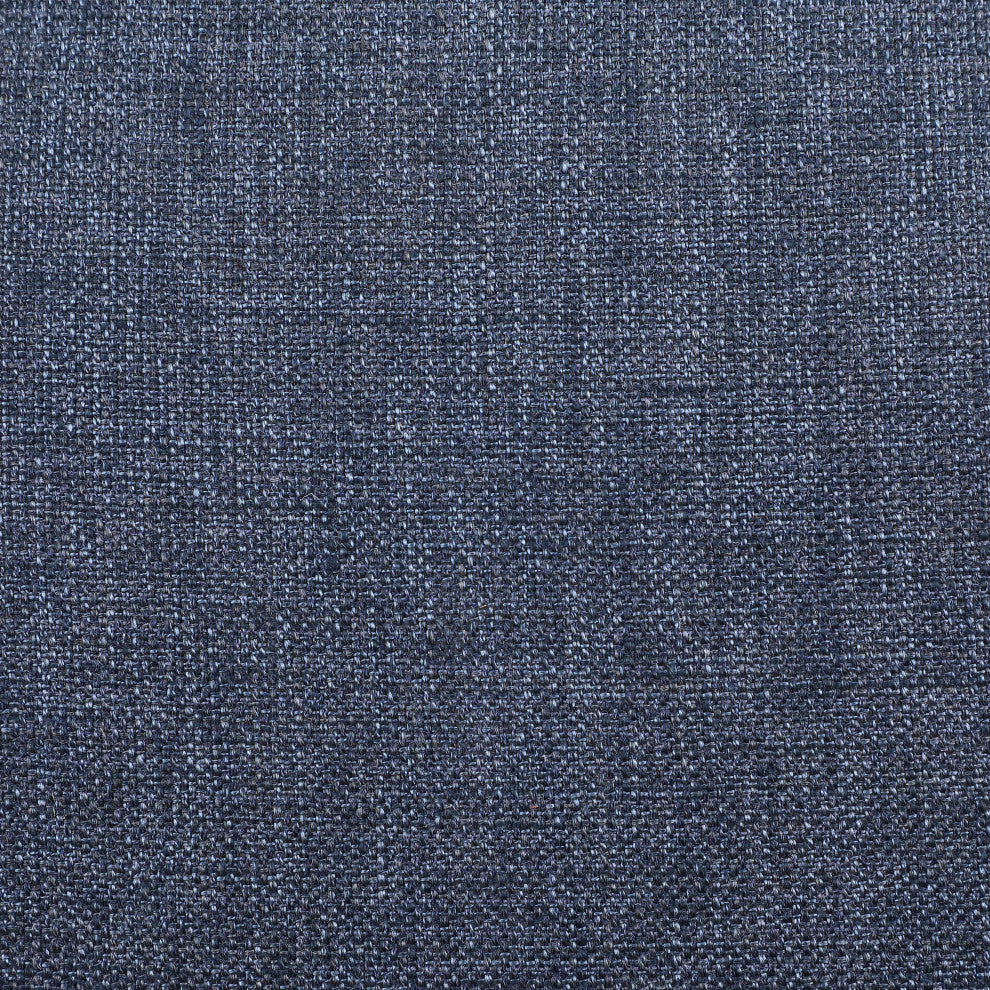 Valentina Linen Textured Fabric Upholstered Accent Swivel Chair, Navy
