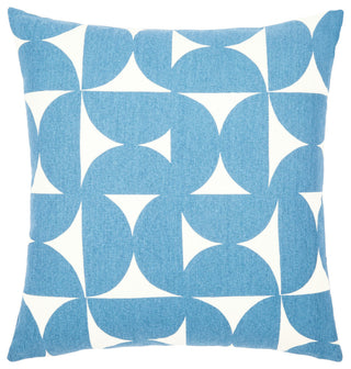 Surya Natur Pillow Shell With Down Insert 20"H X 20"W - Dark Blue