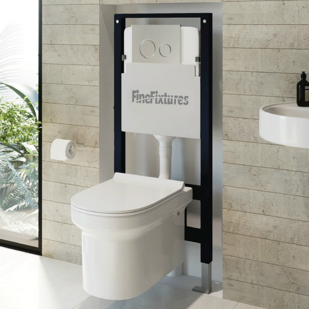 Concealed Tank For Wall Toilets, 2x6" Wall Studs, Without Push Plate