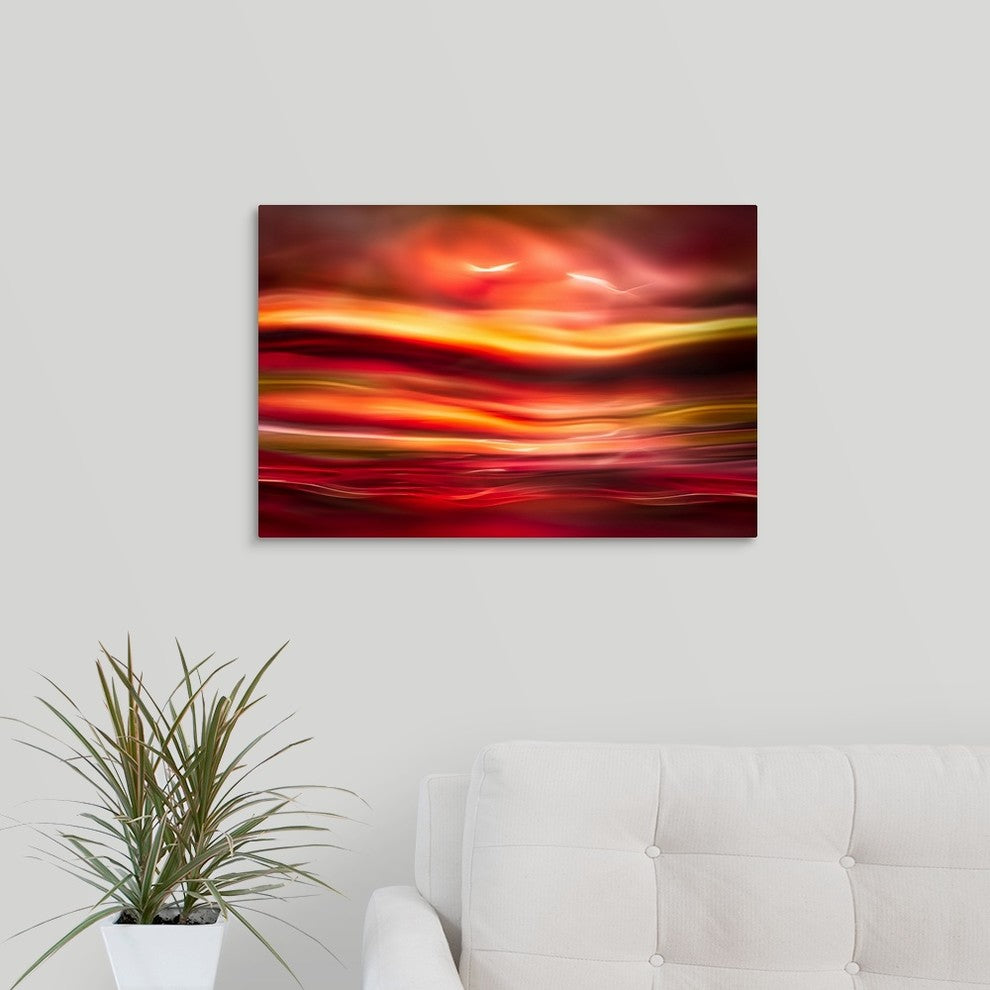 "Morning Birds" Wrapped Canvas Art Print, 24"x16"x1.5"
