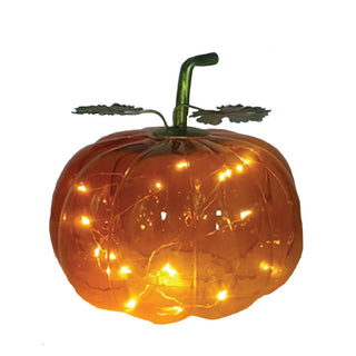 6"x6" Glass LED Pumpkin