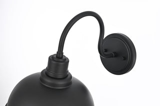 Home Living 9.5" Outdoor Wall Sconce, Black