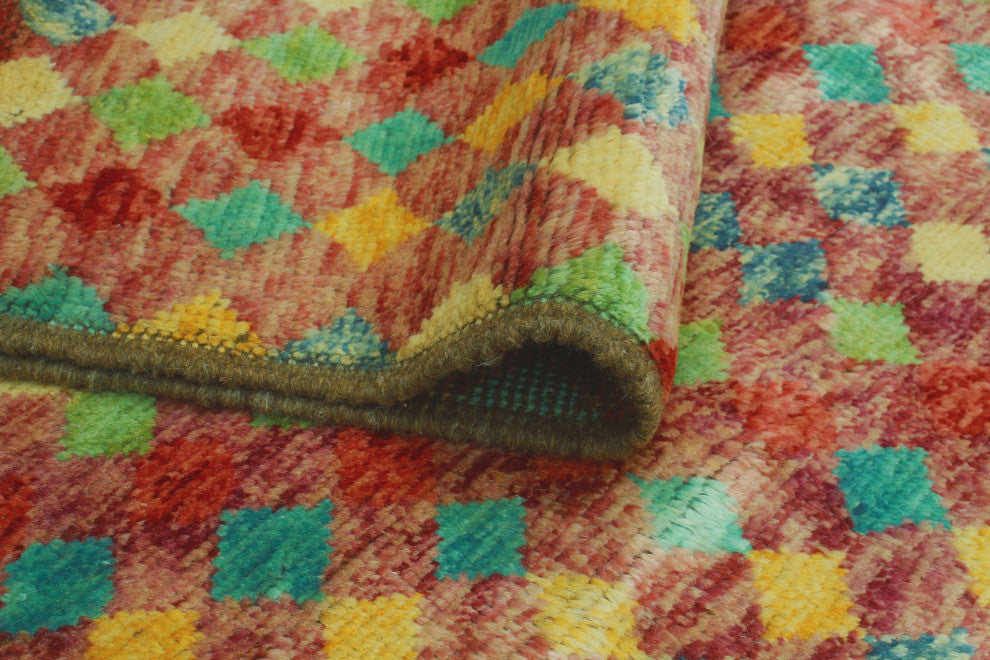 Balochi KoLight en Rust/Turquoise Rug, 5'0x8'1
