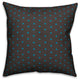 Tiny Hearts Pattern, Blue and Gray Throw Pillow, 20"x20"