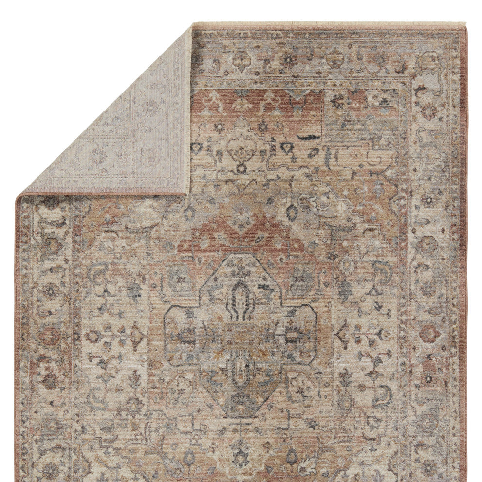Jaipur Living Starling Medallion Tan/ Pink Area Rug 5'3"X8'1"