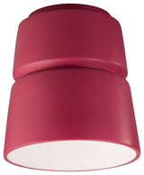 Radiance Cone Ceramic Flush-Mount, Cerise, Dedicated Led