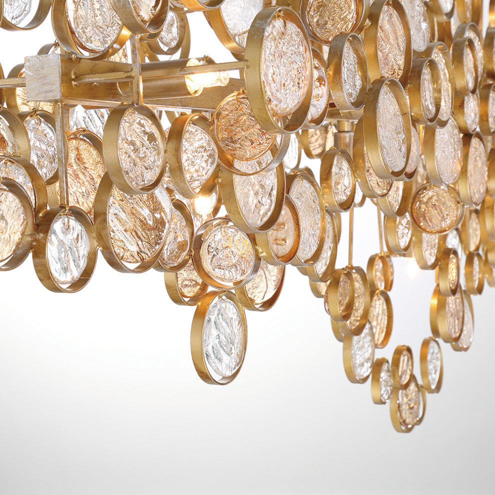 Trento 12-Light Chandelier, Antique Gold