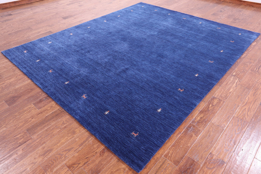 8' 0" X 10' 0" Persian Gabbeh  Hand Knotted Wool Rug - Q15270