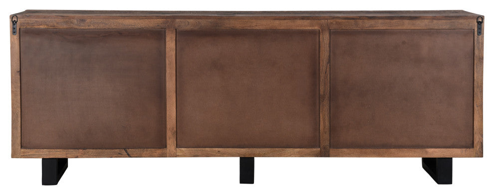 Brenton Dark Walnut Sideboard, 6 Door