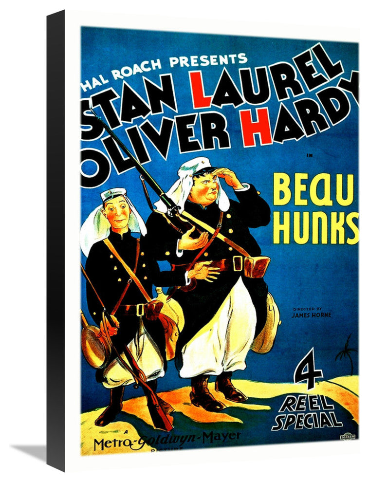 "Laurel & Hardy - Beau Hunks, 1931" Canvas by Hollywood Photo Archive, 16x22"