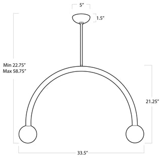 Happy Pendant Large, Brass