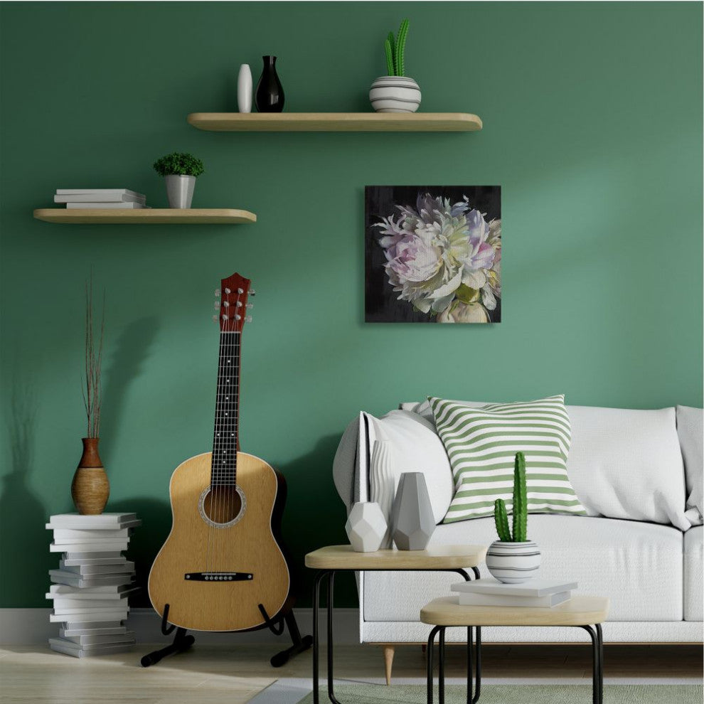 Organic Flower Petal Painting Abstract Floral Pink Cream,1pc, each 24 x 24