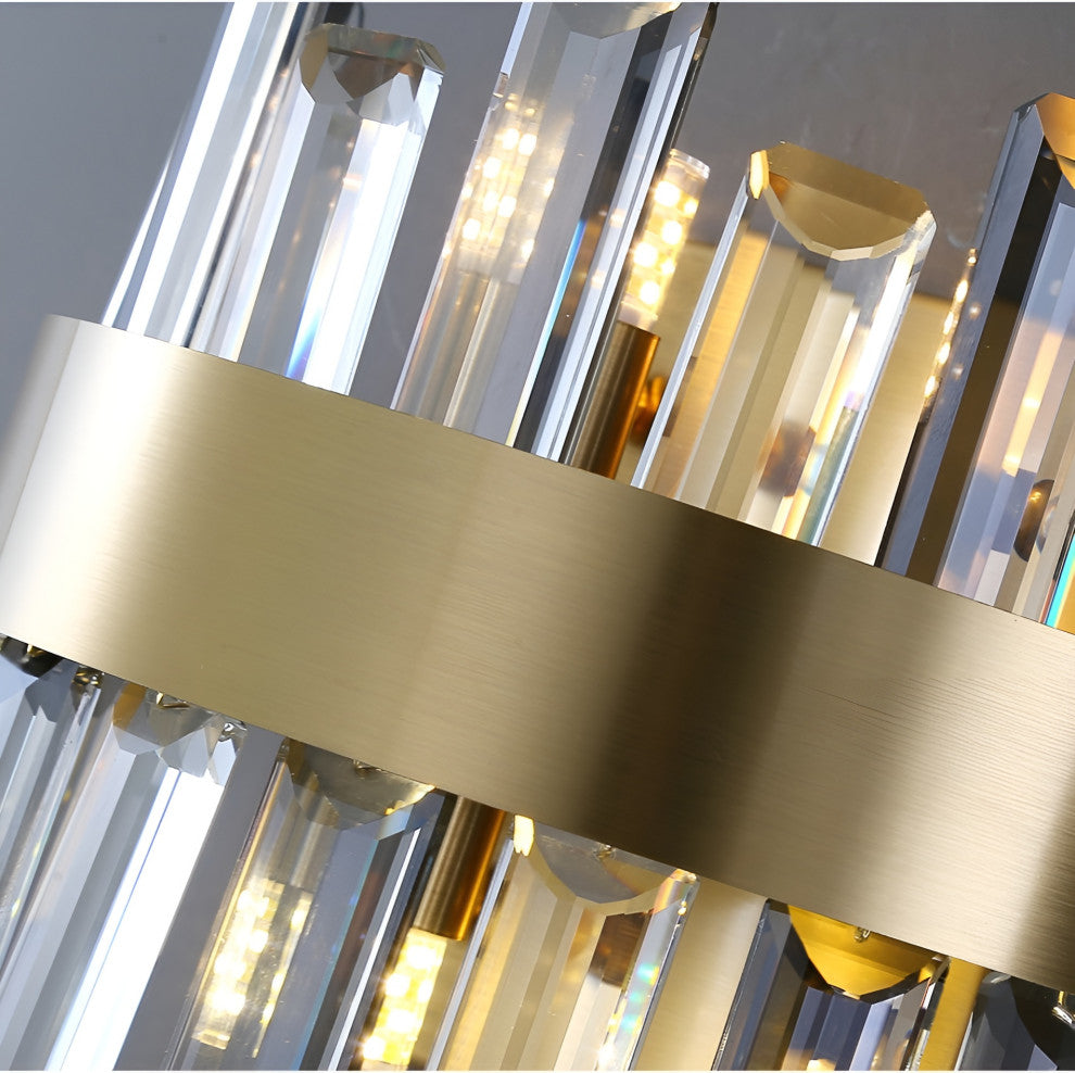 Gandia | Brushed Gold design wall sconce, Cool Light, Non-Dimmable