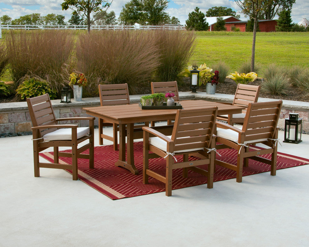 POLYWOOD Signature 7 Piece Farmhouse Dining Set