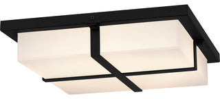 Quoizel QFL6761 Armstrong 14"W Flush Mount Square Ceiling Fixture - Matte Black