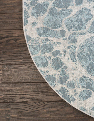 Unique Loom Oasis Breeze Area Rug, Blue, 8' 0 X 10' 0 Oval