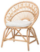 Dale Rattan Accent Chait, Natural Brown