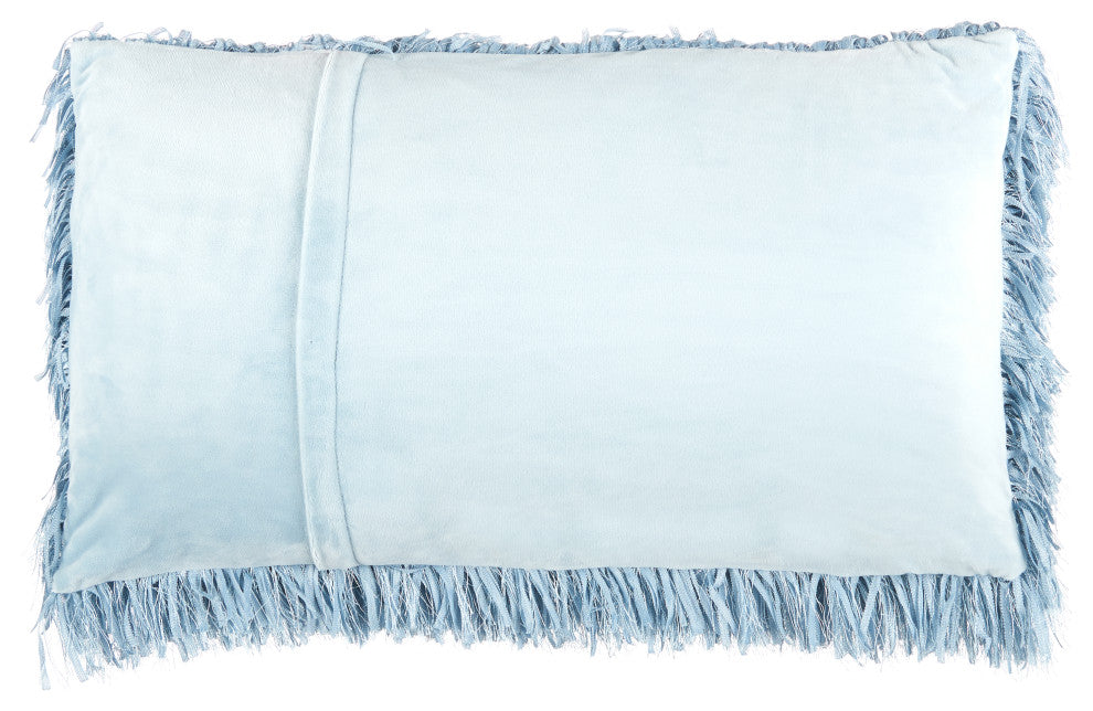 Mina Victory TL048 Throw Pillow, Ocean, 14" x 24"
