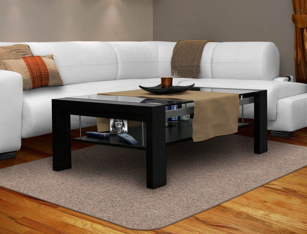 Skid-Resistant Area Rug Pebble Beige, 8'x10'