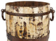 Rustic Farmhouse Trim Bucket-Vintage Inspired-Large-15 Inch, Antiqued White