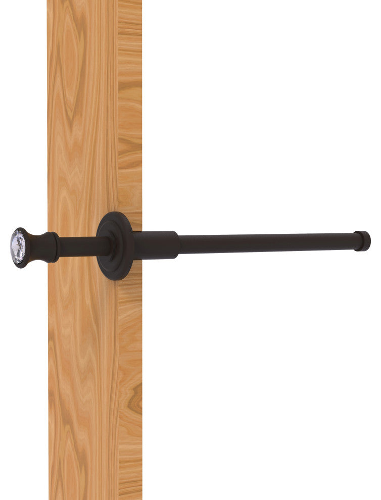 Carolina Crystal Retractable Pullout Garment Rod, Oil Rubbed Bronze