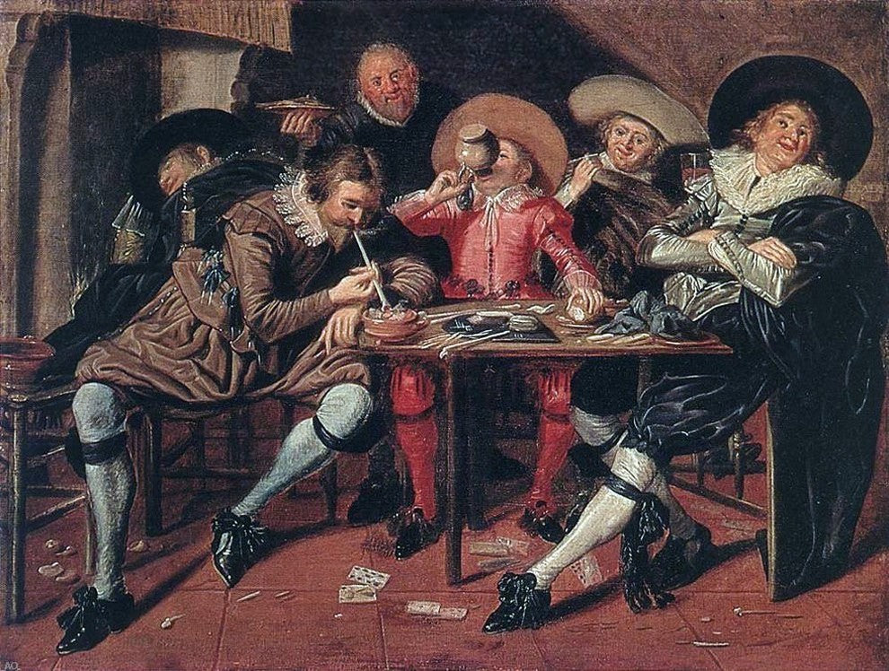 Dirck Hals Merry Party in a Tavern, 21"x28" Wall Decal