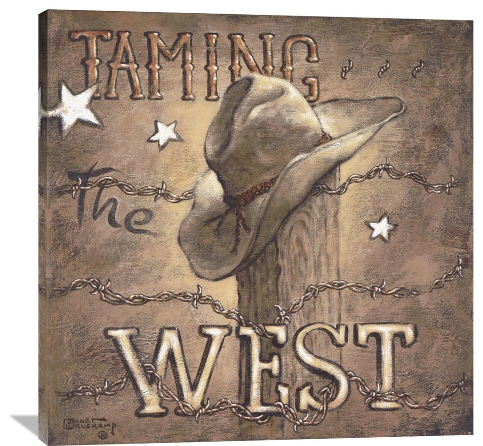 "Taming the West" Artwork, 40" x 40"