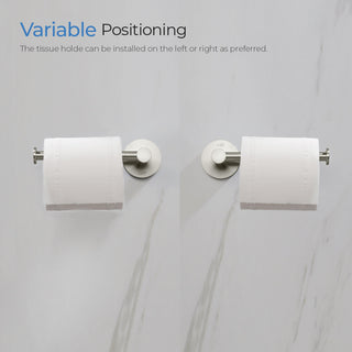 Circular Bathroom Tissue Holder KBA1402, Brush Nickel