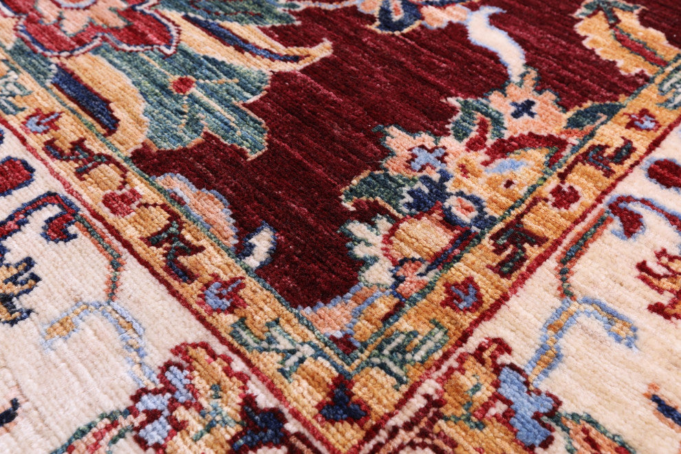 Persian Tabriz Handmade Wool Rug 4' 10" X 6' 8" - Q12761