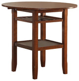 Benzara BM157248 Smart Looking Counter Height Table, Cherry