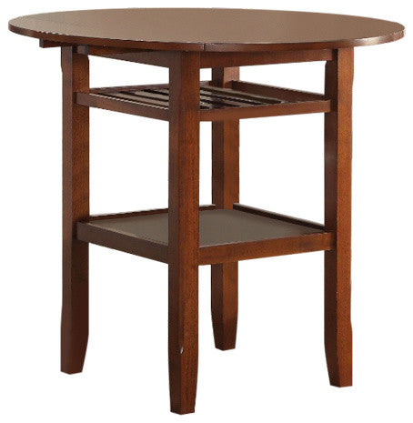 Benzara BM157248 Smart Looking Counter Height Table, Cherry