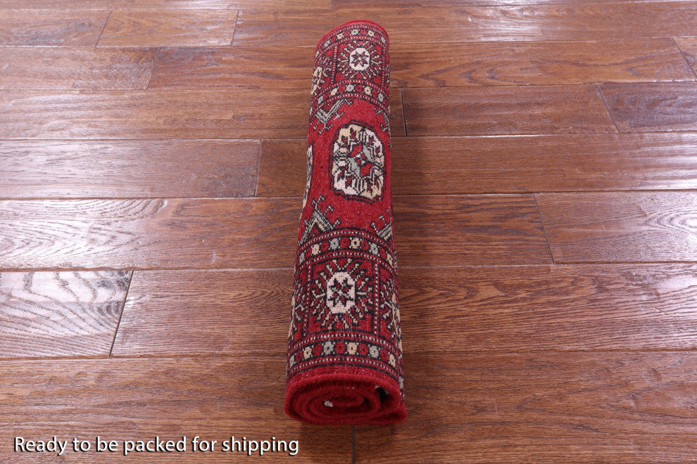 2' 0" X 3' 0" Silky Bokhara Hand Knotted Rug - Q13859