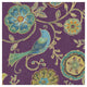 "Bohemian Wings VII Aubergine" Digital Paper Print by Daphne Brissonnet, 26"x26"