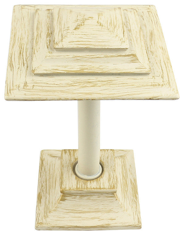 Rockwell Drapery Medallion Holdback, Gilded French White, Single