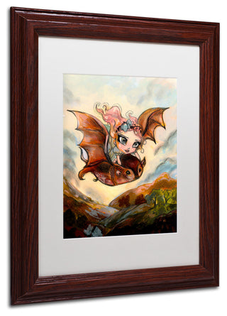 Natasha Wescoat 'Dreaming Of Flying' Art, Wood Frame, White Mat, 11x14