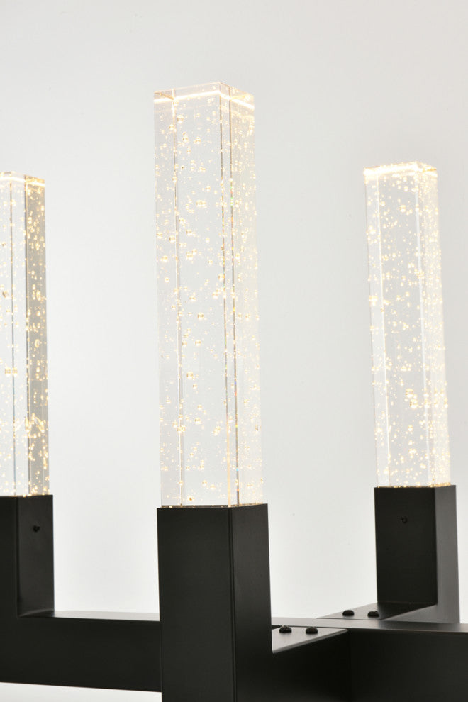 48" Adjustable LED Pendant, Black