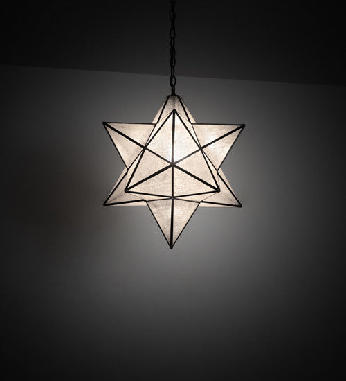 18 Wide Moravian Star Pendant