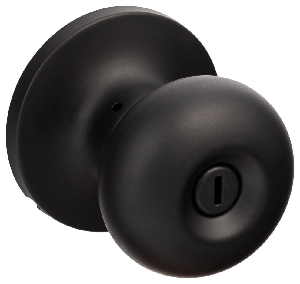 Contemporary Series Durango Privacy Knob, Flat Black