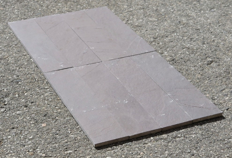Plum Slate Slate, Natural Cleft Face, Gauged Back Finish, 3