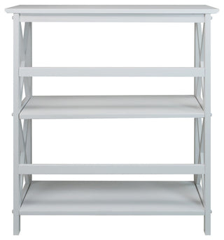 Montego 3-Shelf White Bookcase