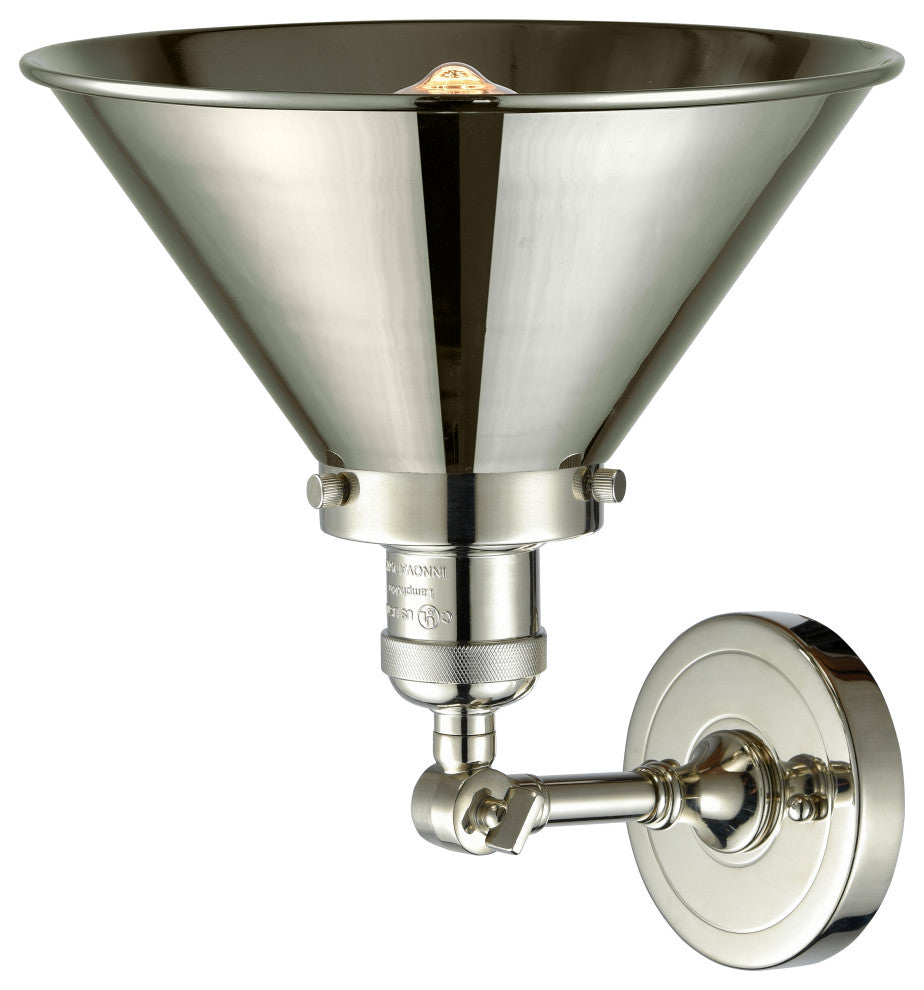 Briarcliff 1-Light Sconce, Polished Nickel