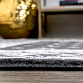 Acanthus French Border, Black/Gray, 2x10