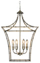 Kenzi Traditional Square Antique Silver Finish Chandelier