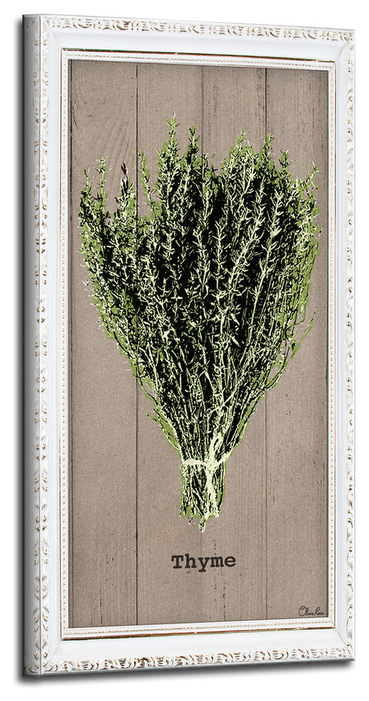 Thyme Wrapped Canvas Botanical Kitchen Wall Art, 16"x8"