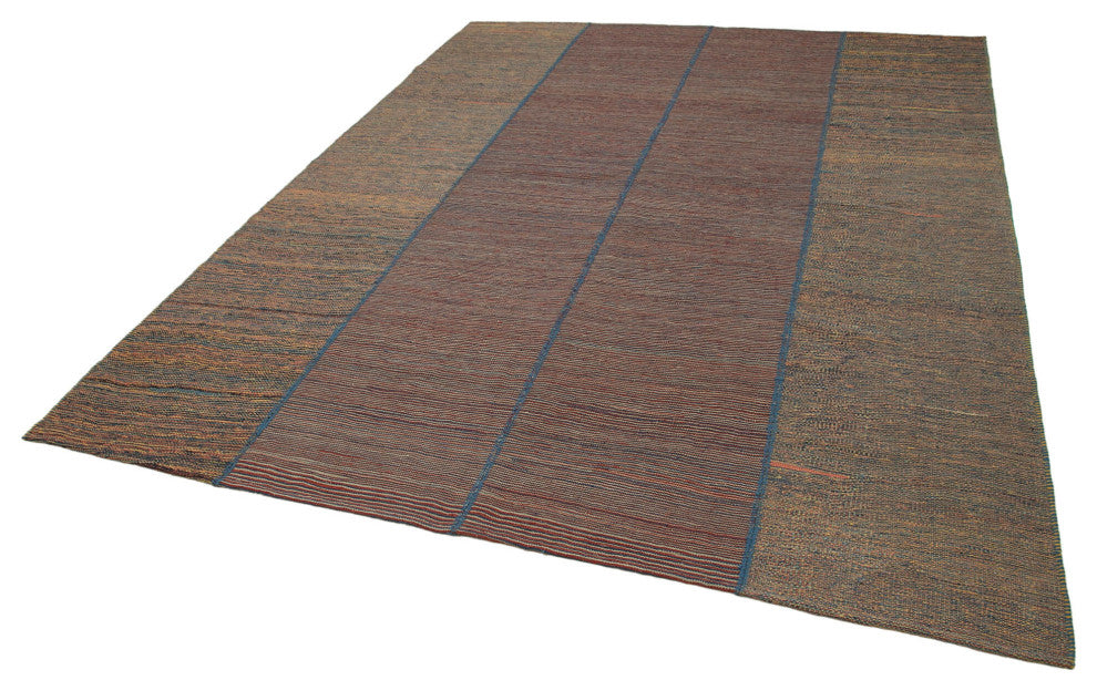 Rug N Carpet - Handmade Oriental 7' 3'' x 9' 7'' Decorative Wool Kilim Rug