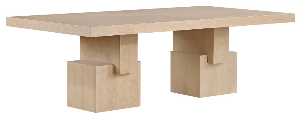 Anzio Oak Veneer Dining Table, Oak