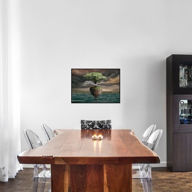"Untitled" Framed Canvas Giclee by Radoslav Penchev, 31x22"