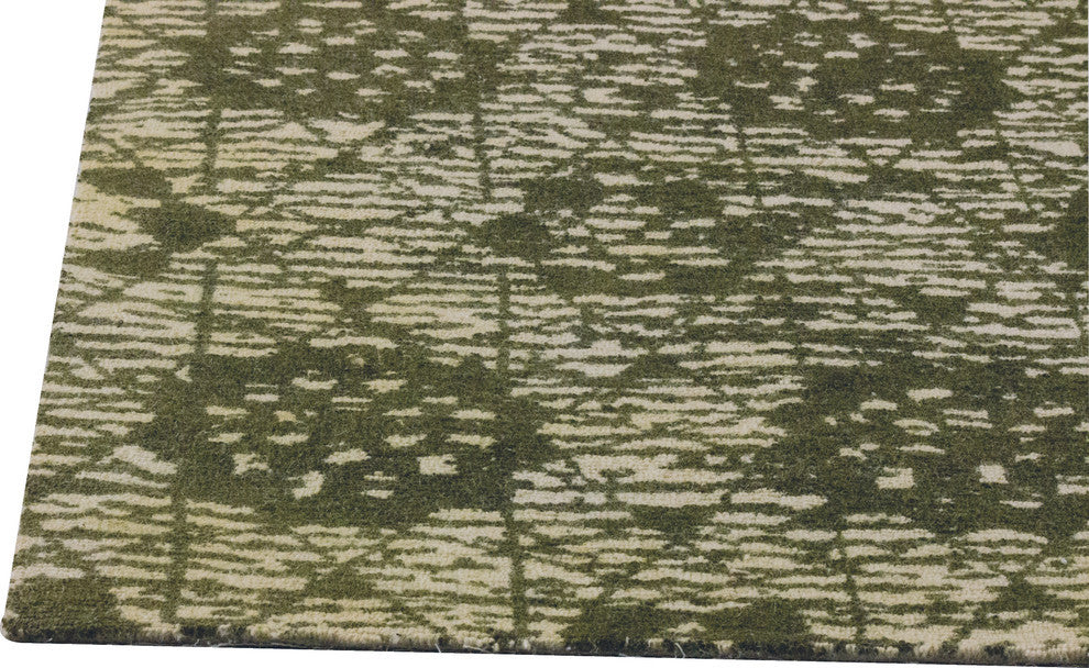 Baltimore Rug, Green, 5''x8''